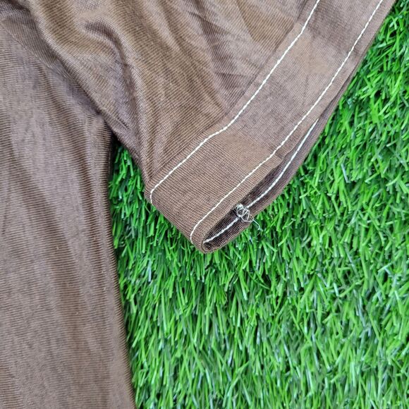 Vintage 80s MOD Hippie Button Shirt S/M19x26 Disco Western - Picture 8 of 9